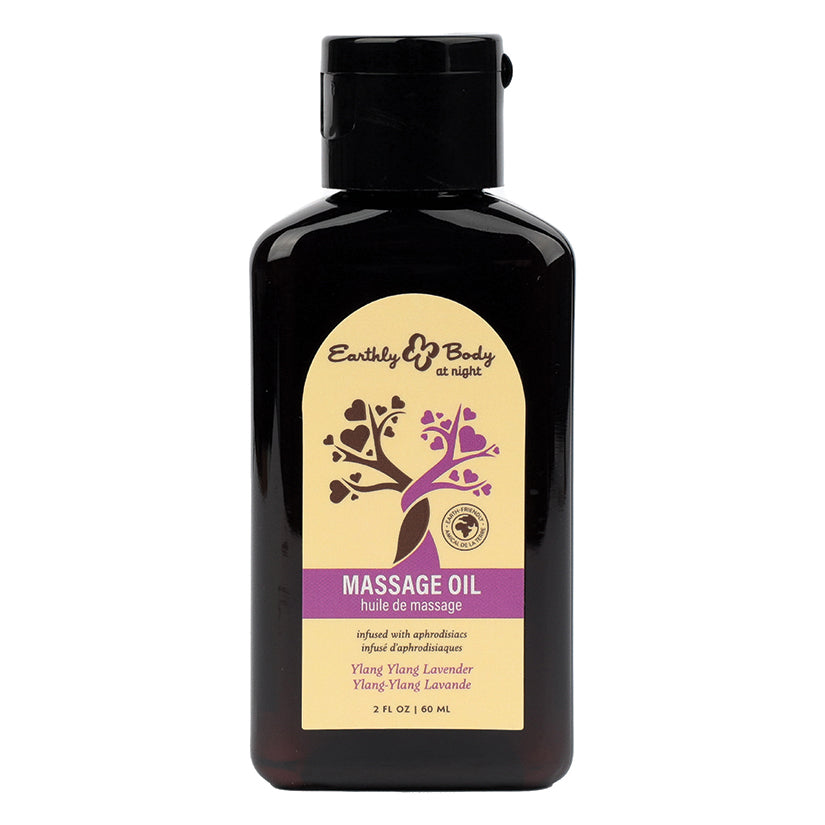 Earthly Body at Night Aphrodisiac Collection Massage Oil-Ylang Ylang 2oz