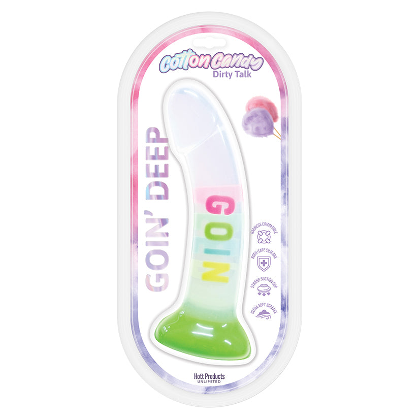 Cotton Candy Dirty Talk Goin Deep Dildo 7″