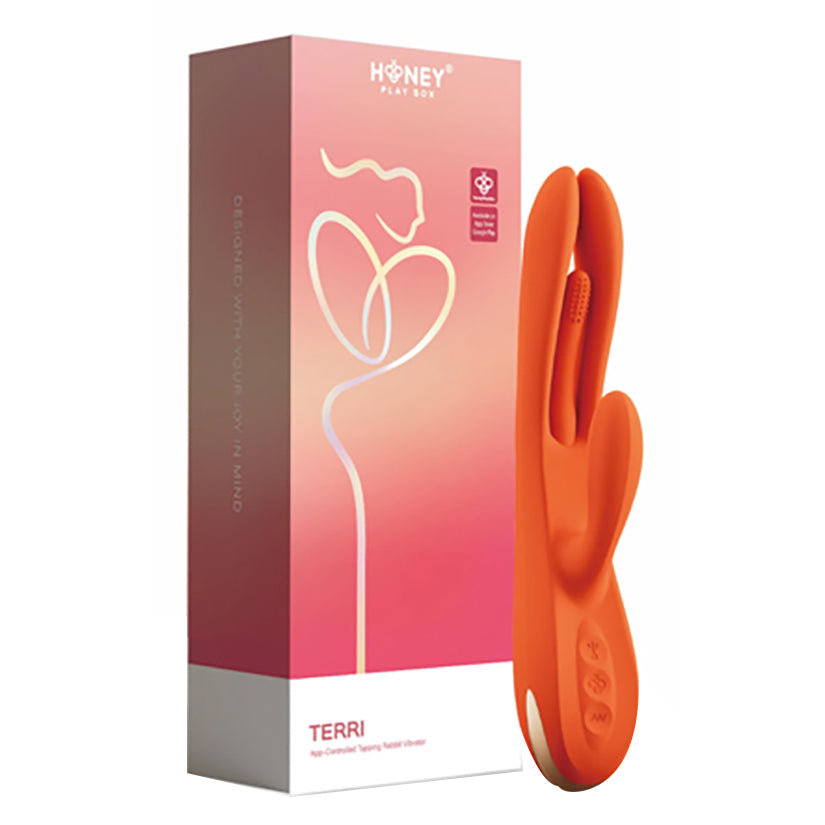 Honey Play Box Terri App Controlled Tapping Rabbit-Orange