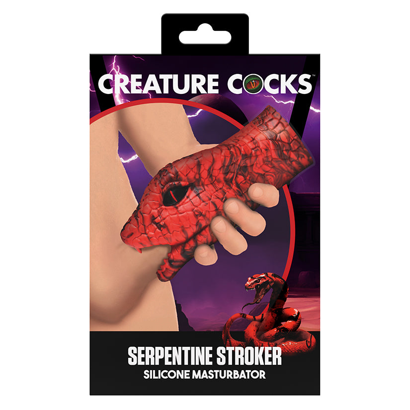 Creature Cocks Serpentine Stroker-Red